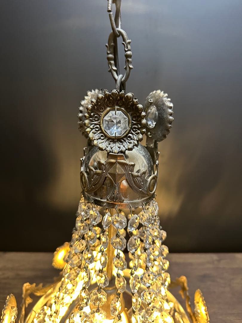 フランス製　アンティーク　エンパイヤシャンデリア