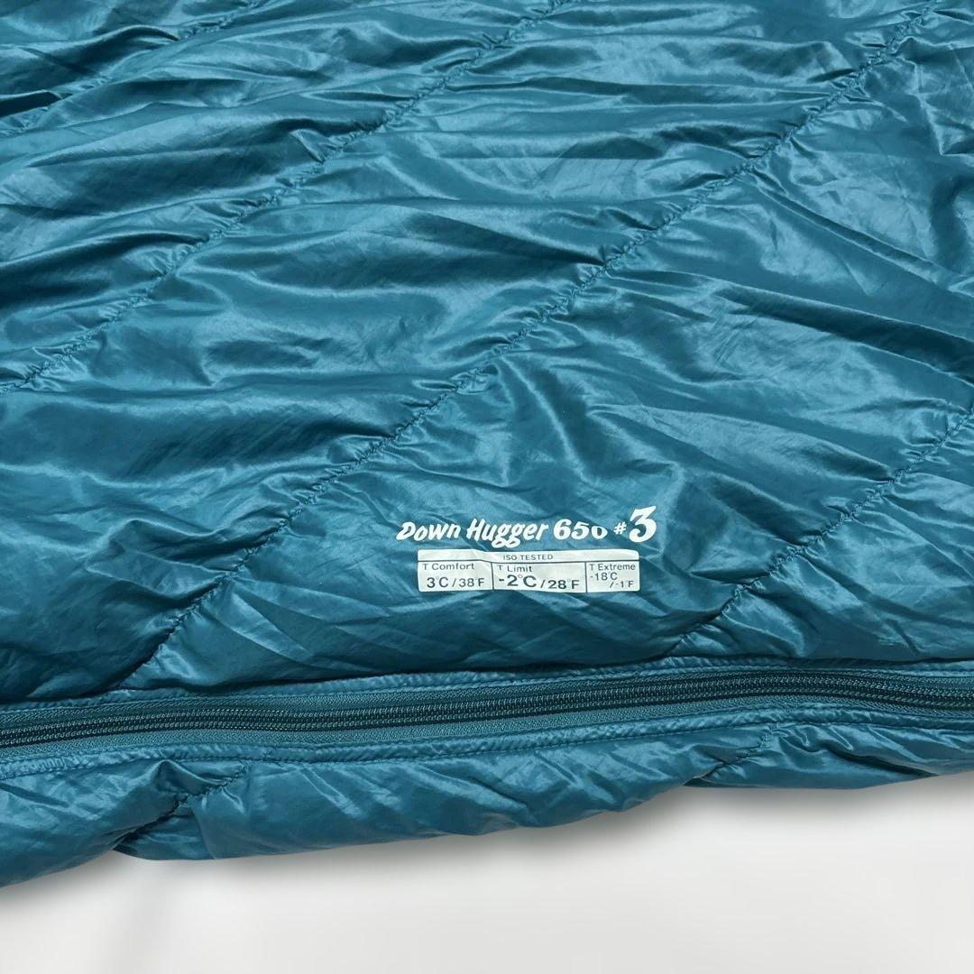 美品 モンベル Down Hugger 650 #3 L/zip 寝袋