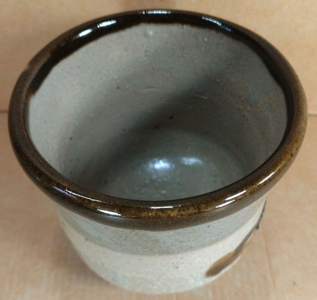 【本物保証】濱田庄司(浜田庄司) 湯呑壱對(一対）共箱 人間国宝 益子焼 未使用