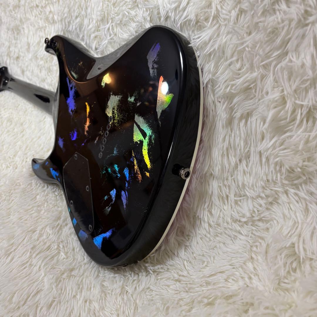 エレキギター　SPEAR Gladius ホログラム　パープル系