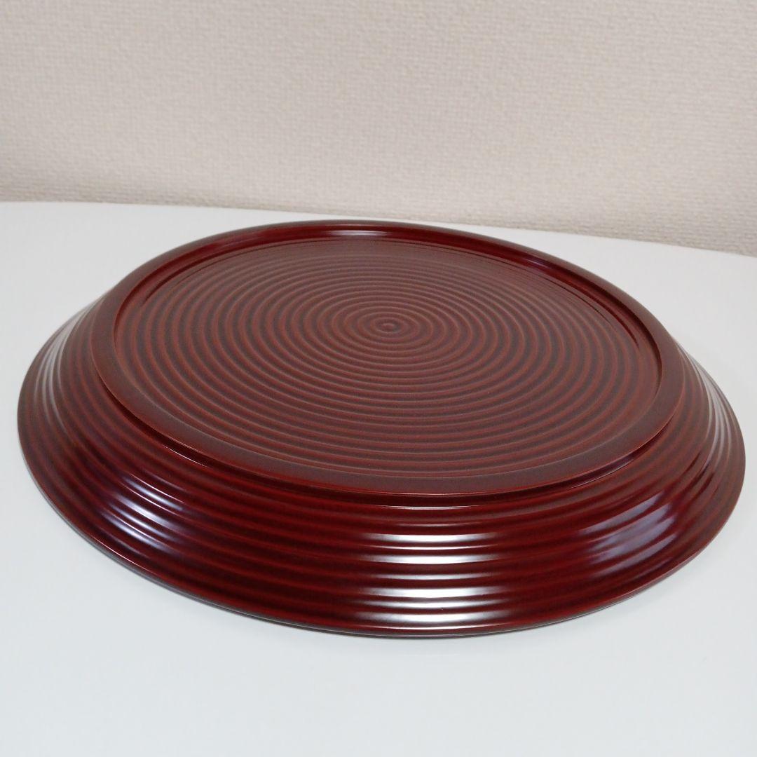 茶道具　乱れ盆　漆芸　お盆手前用　　木製　丸盆