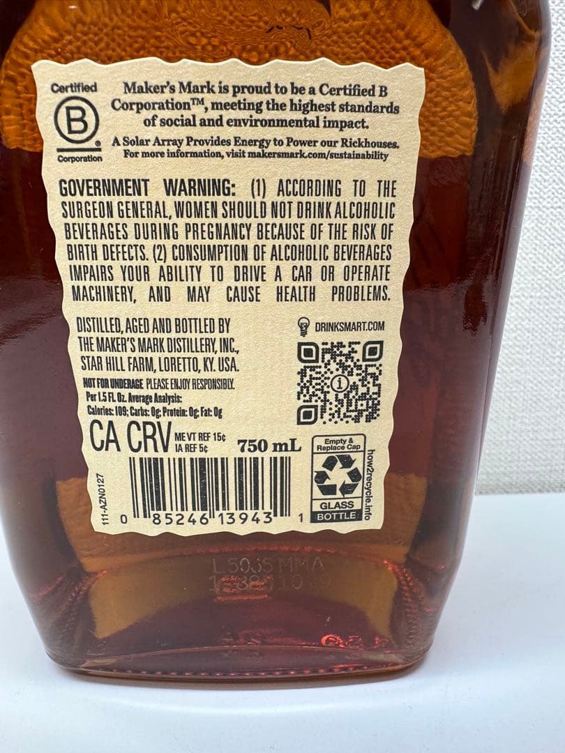 Maker's Mark ドジャース限定エディション750mlウイスキー