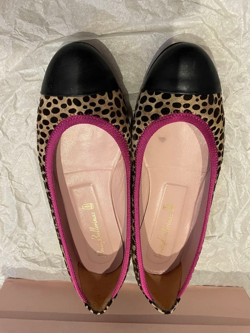 【値下】レディース　ヒョウ柄フラットシューズ　38サイズ