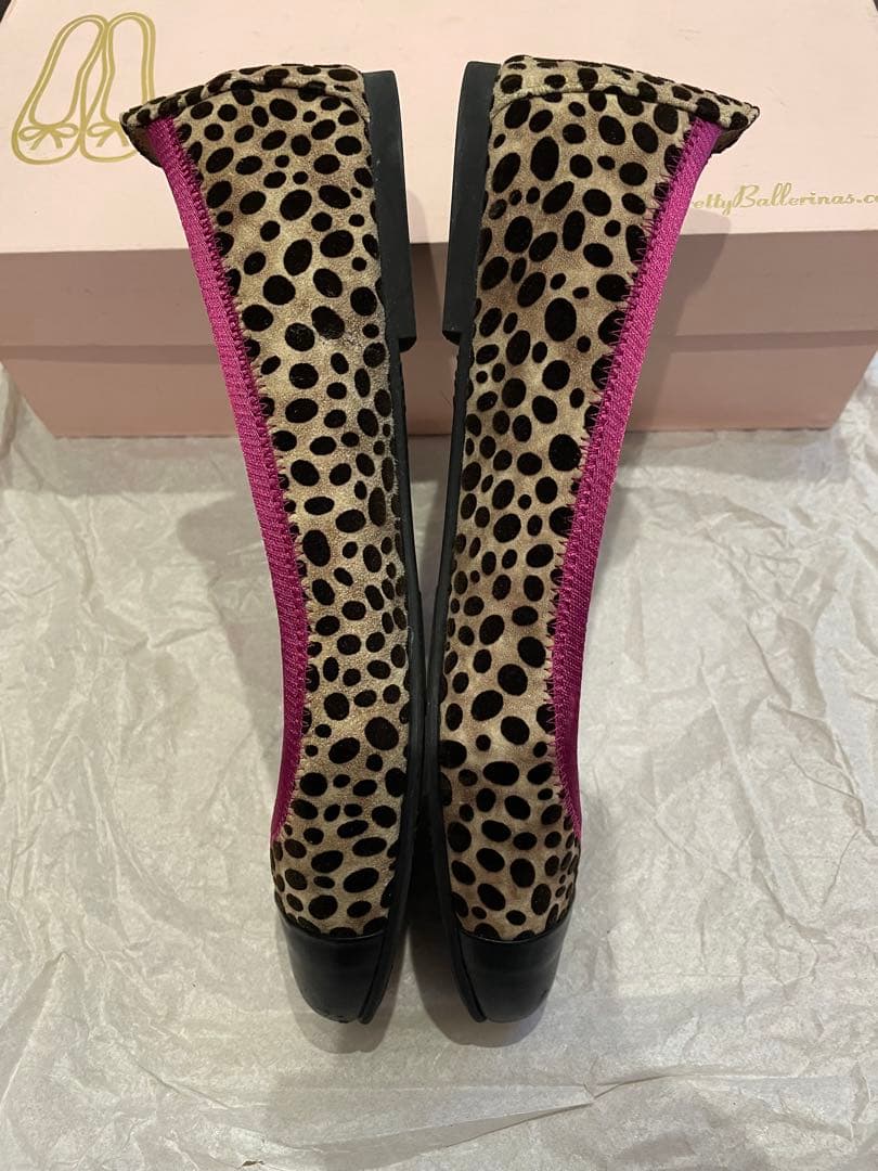 【値下】レディース　ヒョウ柄フラットシューズ　38サイズ