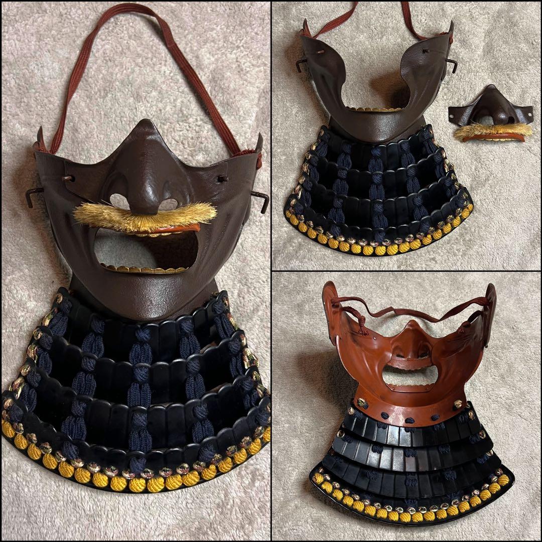 超美品！『薩摩国住光忍十一代作』日本 甲冑 錆胴鉄錆鋲当世具足『鎧 一式』等身大