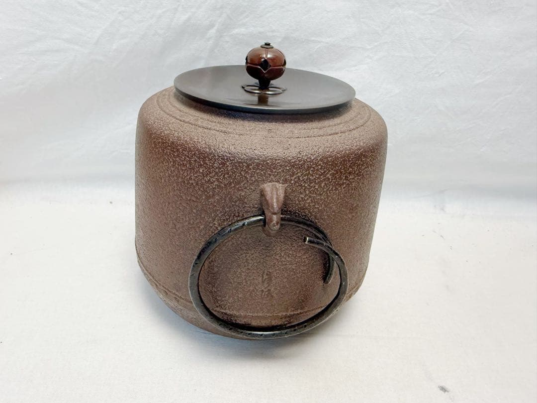 未使用 茶道具 黒真塗 紅鉢型 野々田商店製電熱器 佐藤浄清造 万代屋釜 共箱