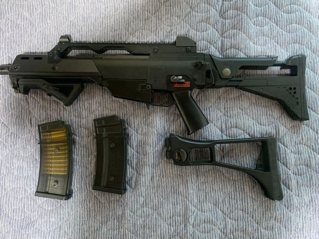 東京マルイスタンダードG36Cマガジン2本付き多弾 １個ノーマル１個ストック交換