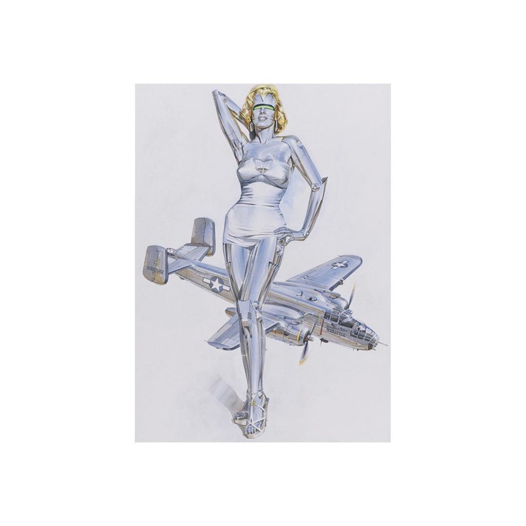 空山基 HAJIME SORAYAMA マリリン・ロボット 直筆サイン 1/20