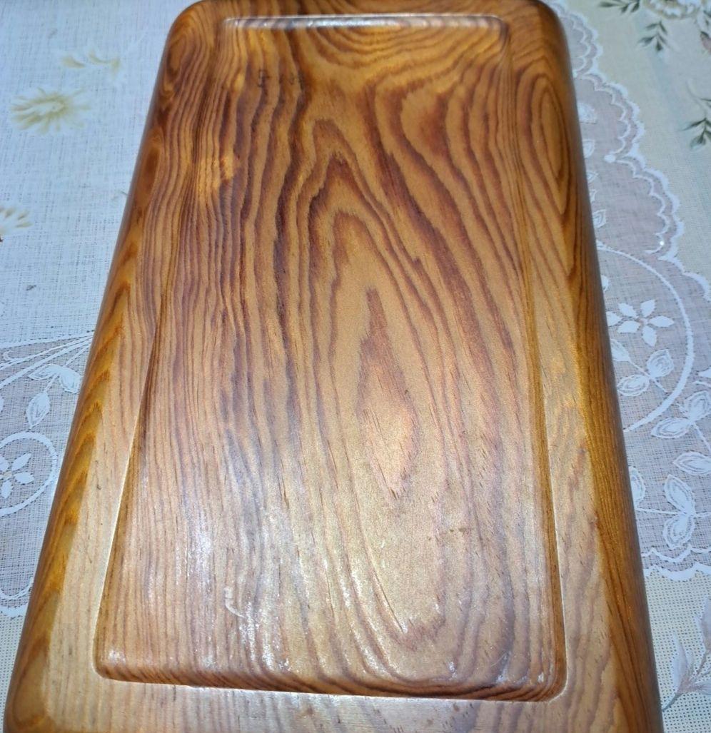 煎茶道具 角盆 木工芸 天然木　古美術　骨董品