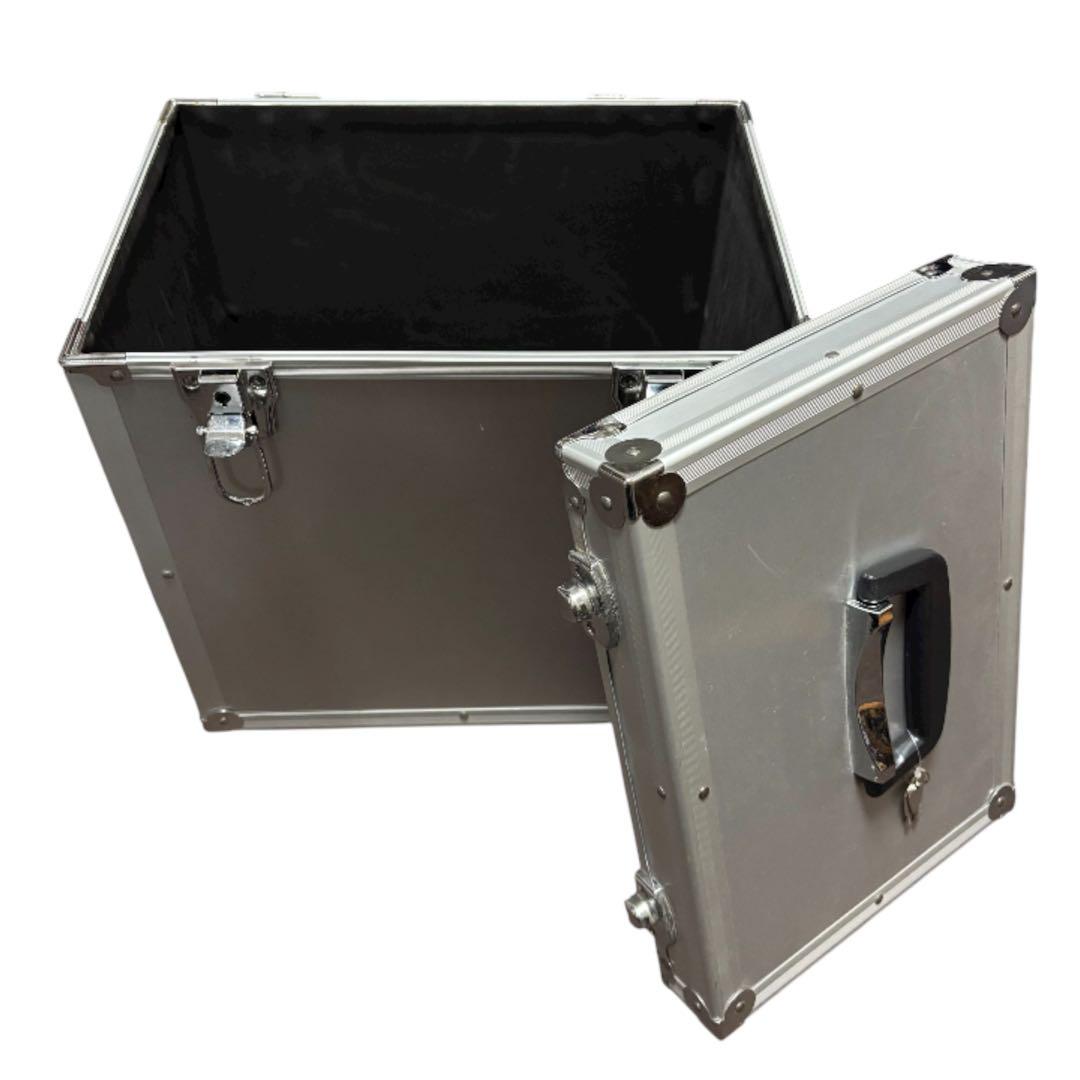 美品 レコード用収納 ハードケース アルミ製LP50-60枚収納DJ No.2