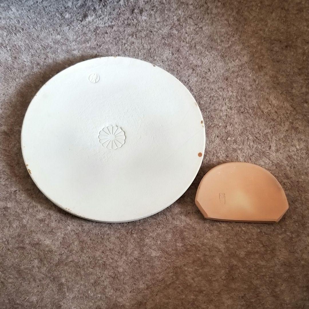 道安風炉 鉄製 名工 釜師藤兵衛作 桐箱 前瓦 敷瓦つき