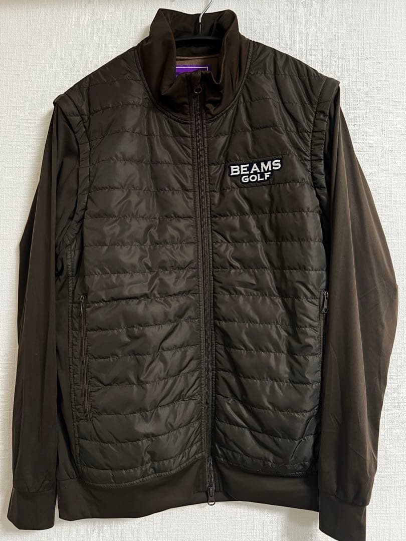 BEAMS GOLF ダウンベスト ダークブラウン