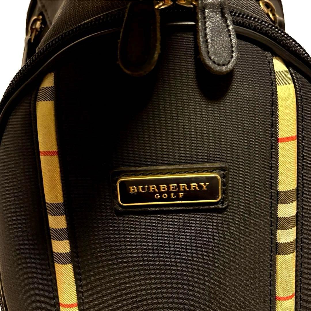 美品　BURBERRY ゴルフバッグ キャディバッグ　ノバチェック　ブラック