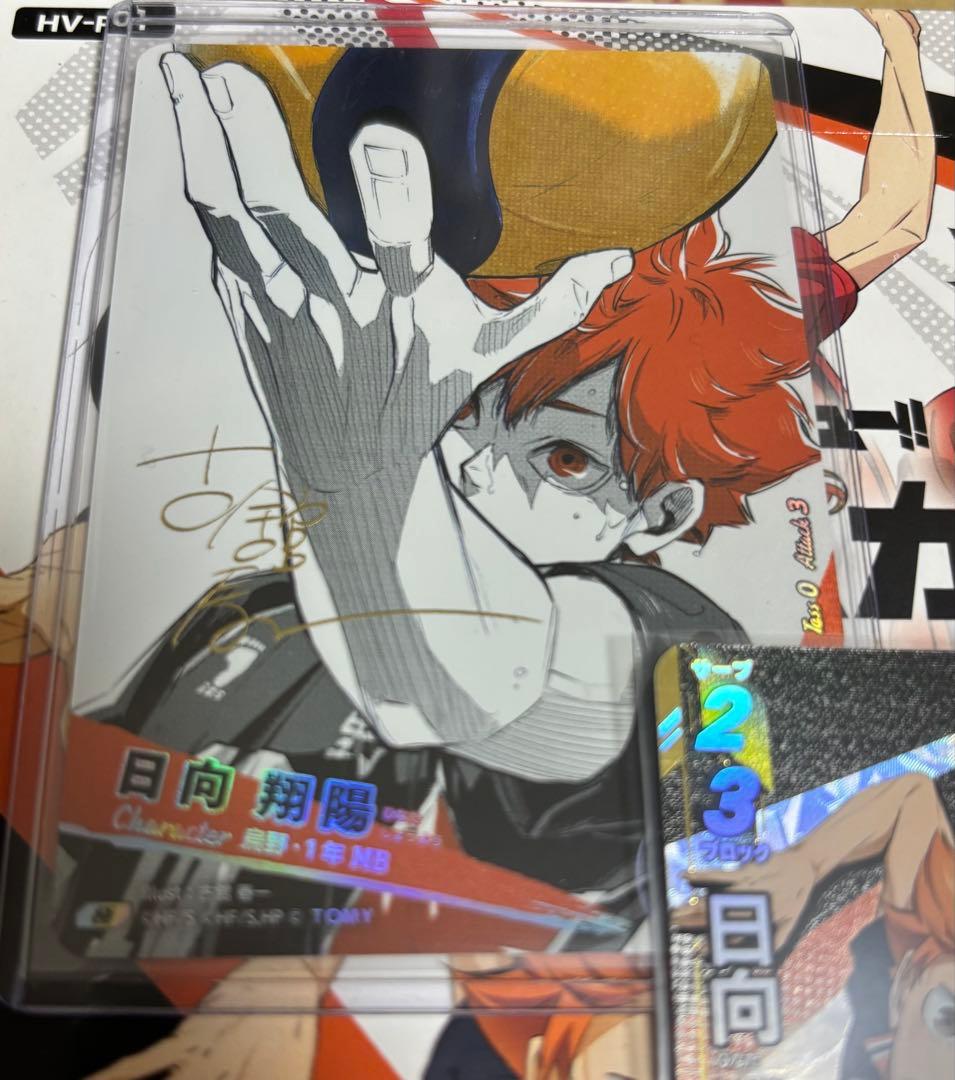 ハイキュー!! バボカ!! BREAK 日向翔陽 シリアルナンバー入 サイン 極