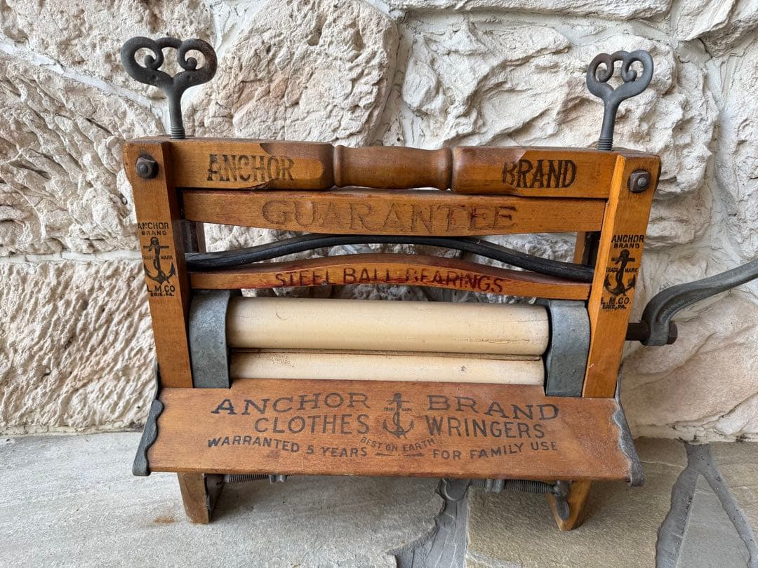 【値下げ】アンティーク アンカー 社ローラー式脱水機
