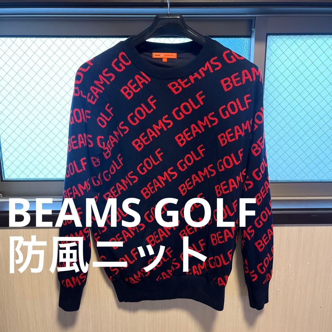 【29700円】BEAMS GOLF 斜めロゴ 総柄 M