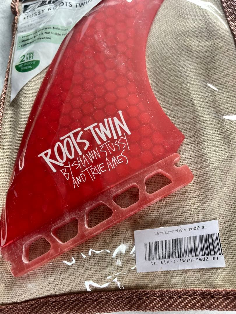 TRUE AMES STUSSY ROOTS TWIN TINTRED Sフィン