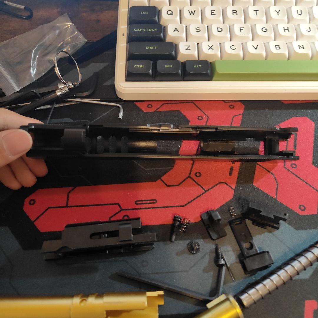 ハイキャパエアソフトガン スライドアセンブリセド