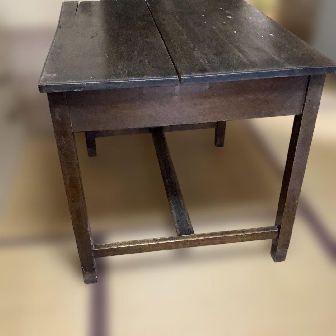 昭和レトロ　机　学習机　勉強机　作業台　テーブル　ヴィンテージ　アンティーク