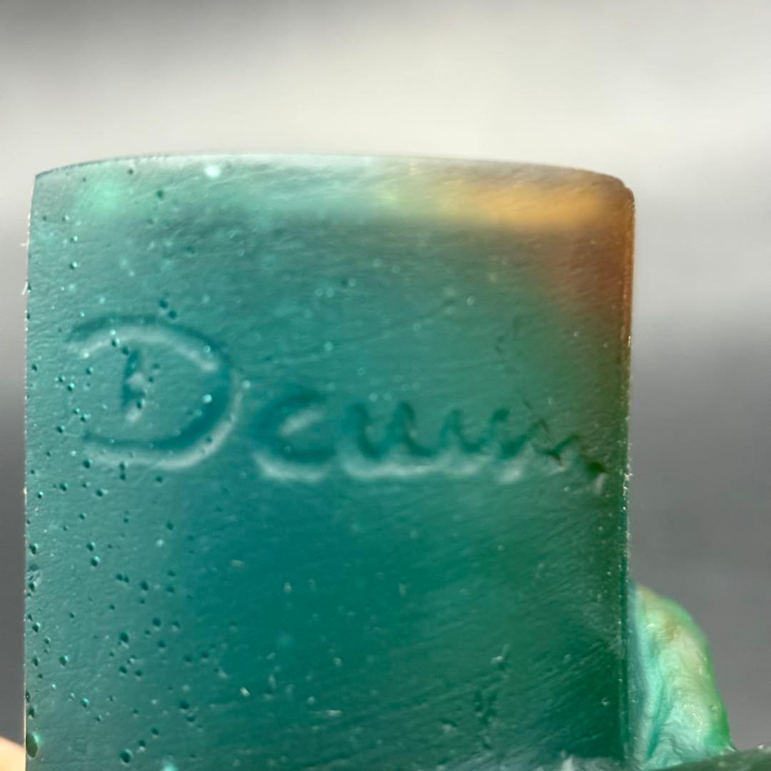 フクロウ 置物 クリスタルガラス ドームフランス オブジェ パートドヴェール