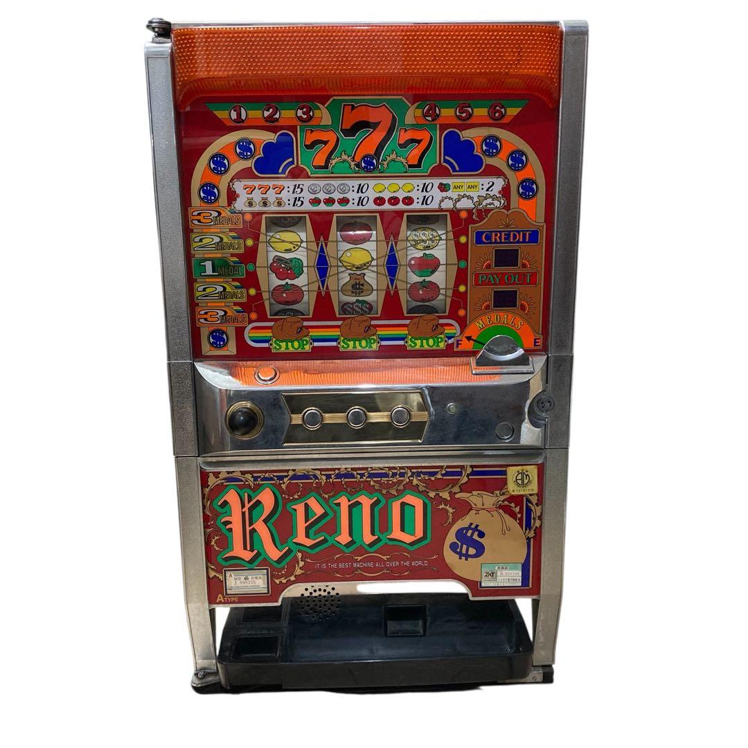 パチスロ実機　初代 Reno リノ 3号機　ニイガタ電子精機　レトロ台