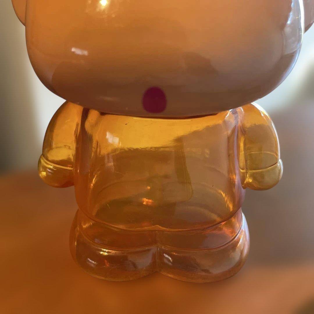 希少　クレヨンしんちゃん　貯金箱　オレンジ