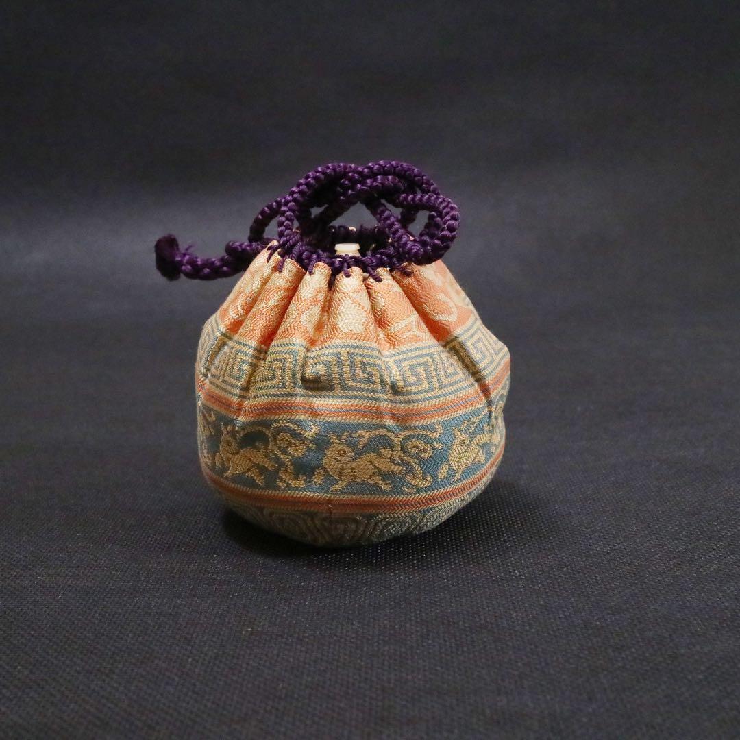 淡海ぜぜ 陽炎園造 膳所焼 茄子茶入 仕覆揃 膳所焼 茶器 茶壷 茶道具