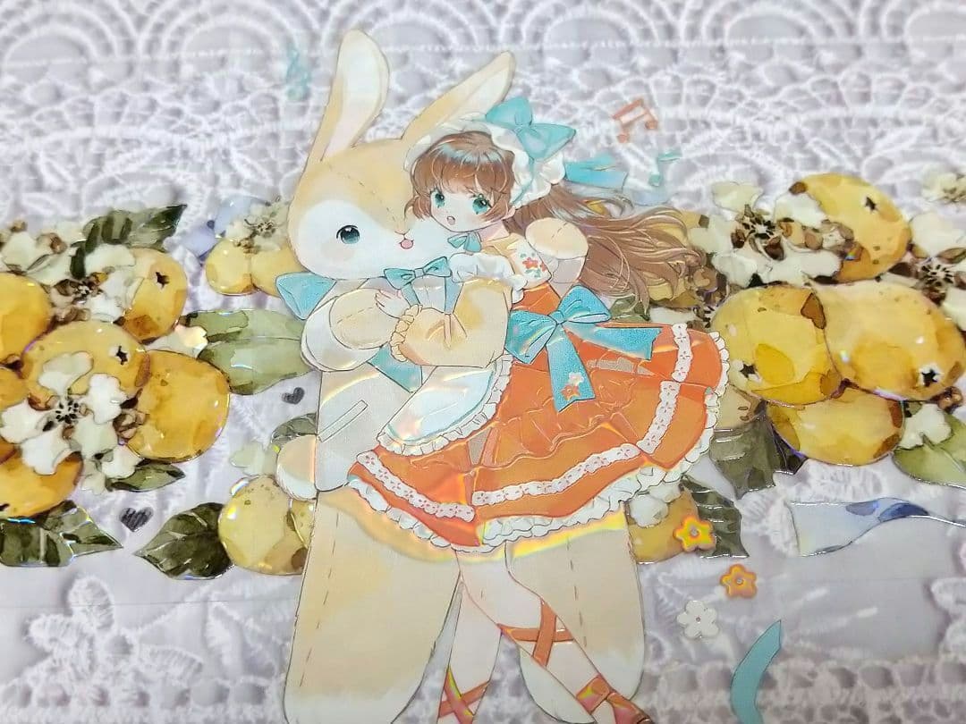 S9＃半夏琵琶(贝壳光)青空乐园切り売り海外装飾マステ