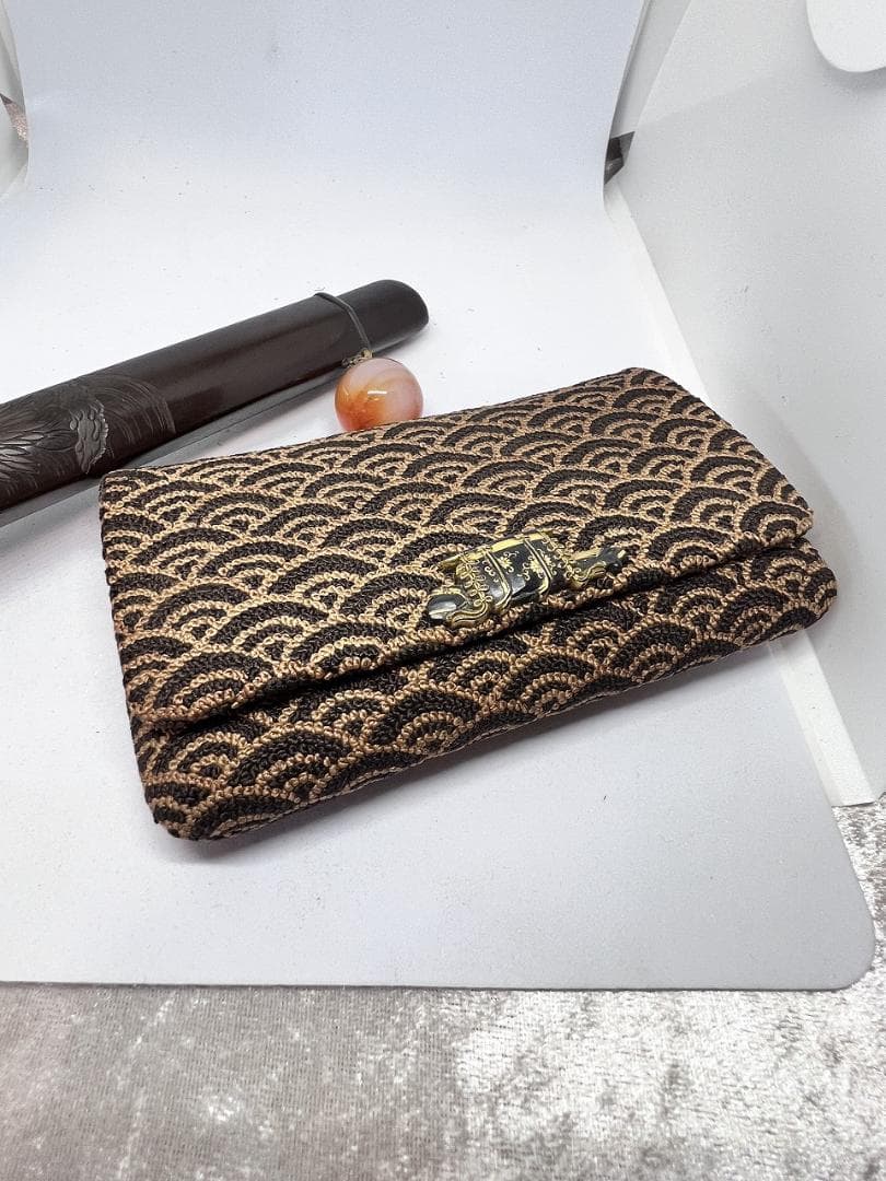 煙草入れ　かます　差し　江戸期　サガラ織　２組セットで