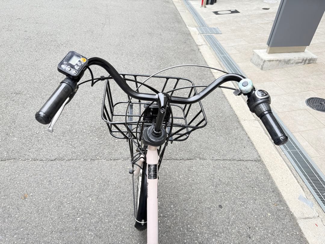 子供乗せ　パナソニック　電動アシスト自転車 チャイルドシート付き ピンク