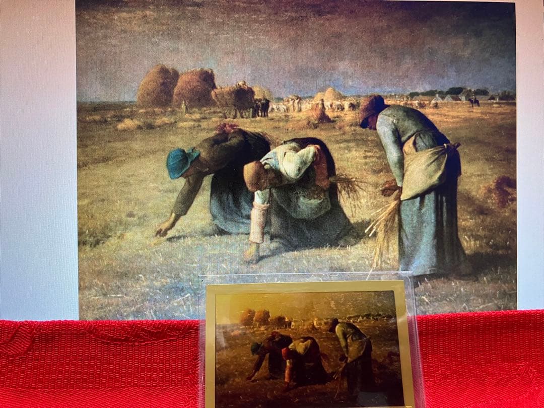 ひ*こ様 純金アート絵画シリーズコレクション　「落穂拾い」24K24金　極美品