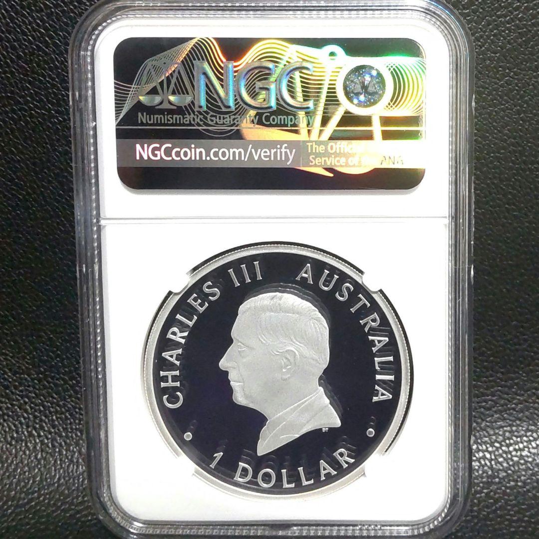 【最高鑑定】2024年 白鳥 1オンス銀貨 PF70UC 純銀 COA&BOX付