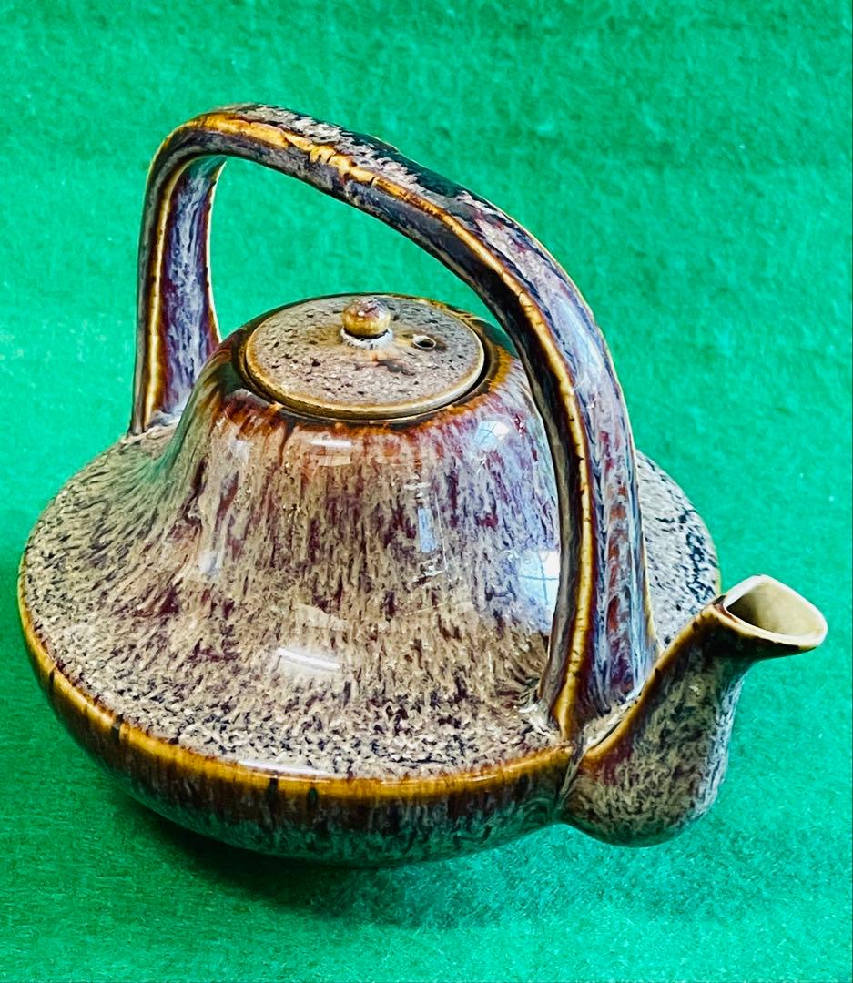 アンティーク赤海鼠釉酒器　屠蘇器