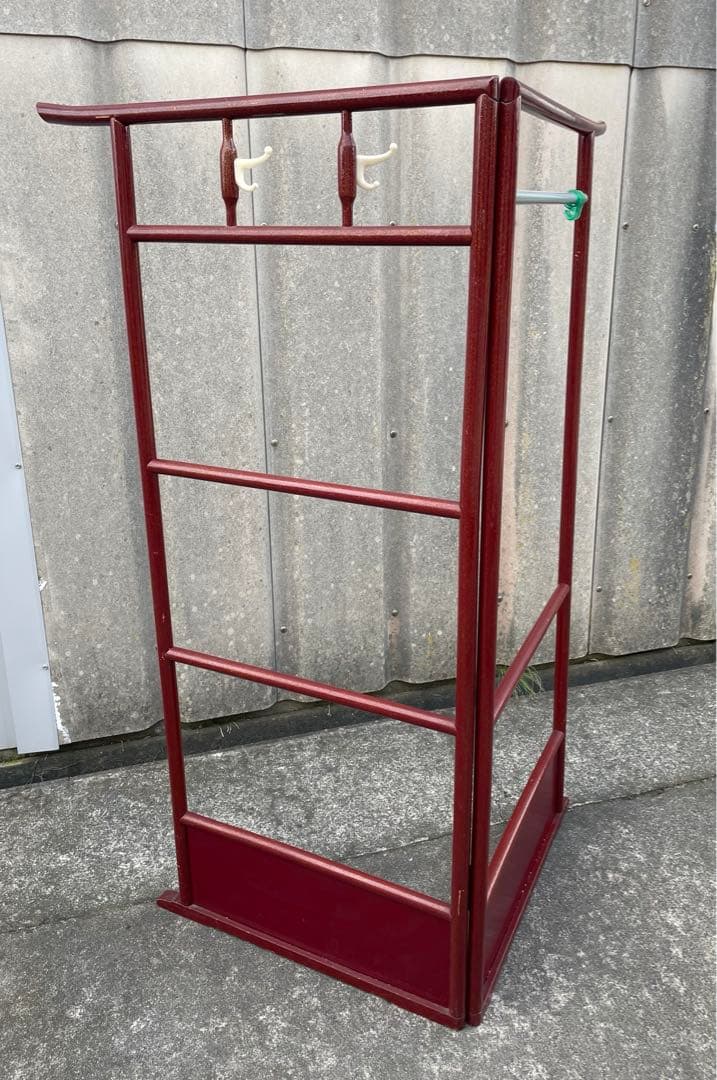 稀少/古道具/当時物/無垢材/木製/衣紋掛け/衣桁/着物掛け/31