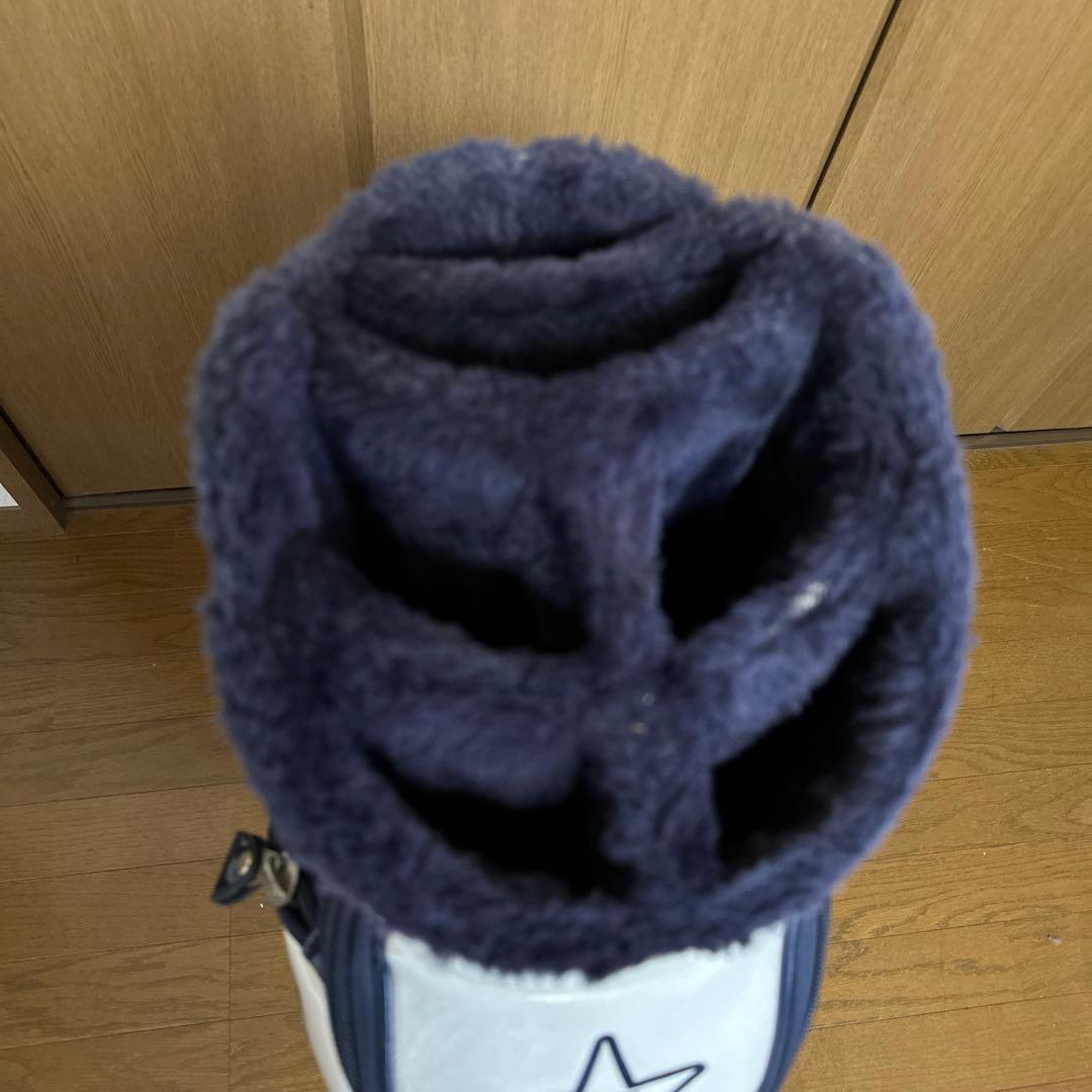 PEARLY GATES キャディバッグ ホワイト・ネイビー