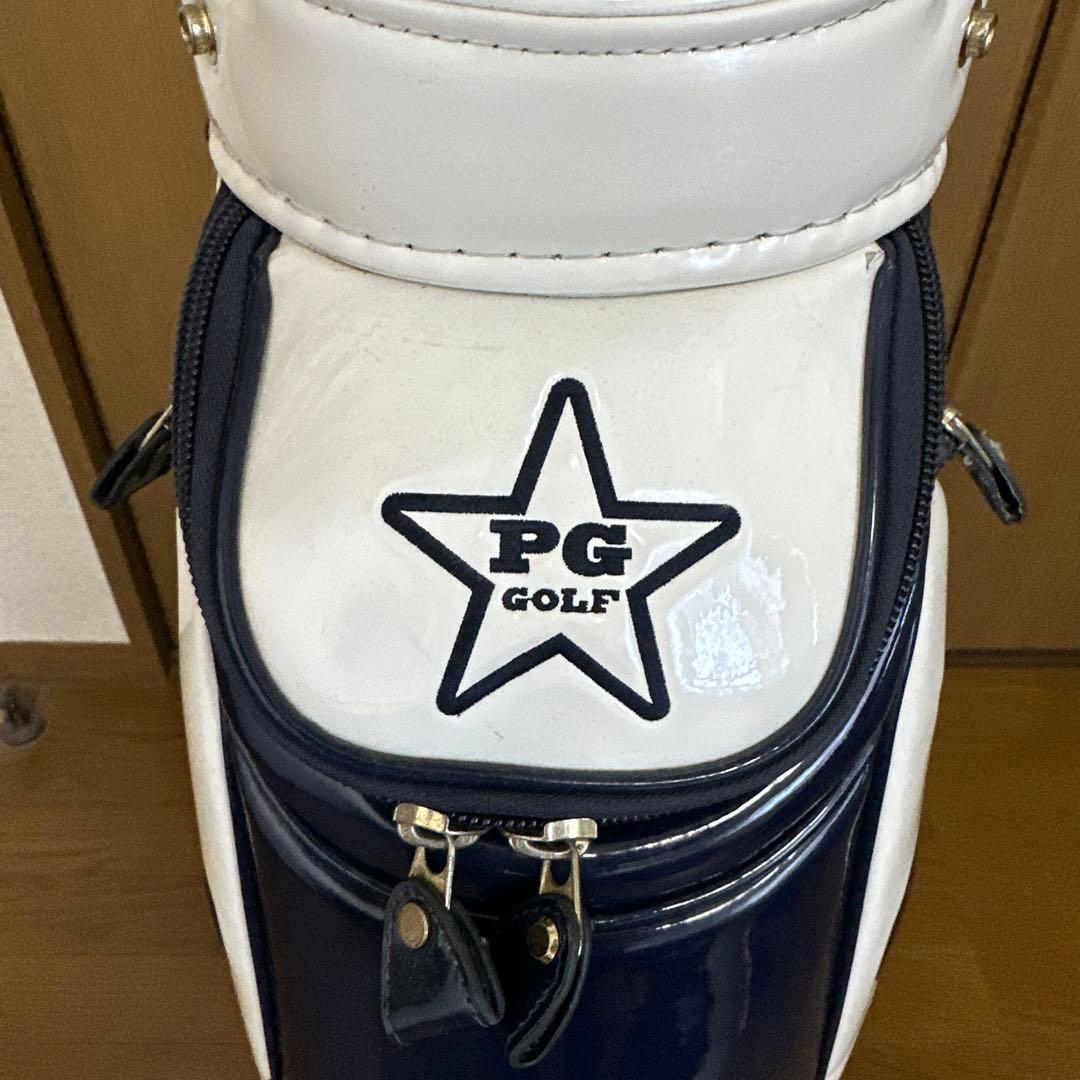 PEARLY GATES キャディバッグ ホワイト・ネイビー