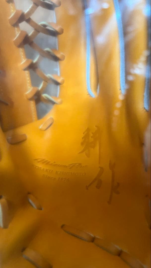 激レア ミズノプロ 硬式グラブ 岸本マイスター特別グラブ 岸本耕作 坪田信義