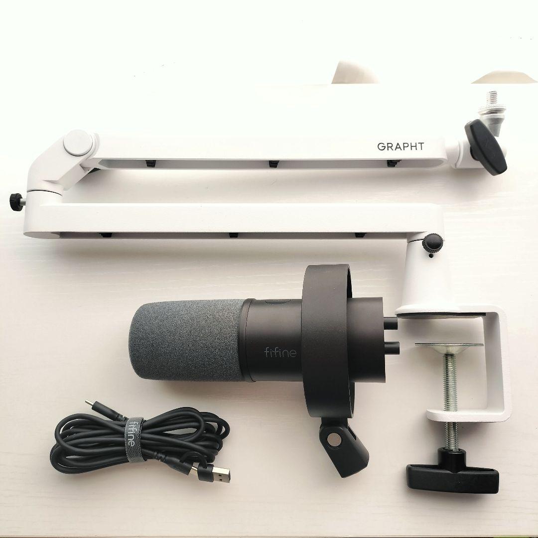 GRAPHT マイクアーム&FIFINE ダイナミックマイクK688 セット
