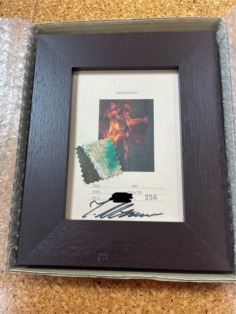 宇都宮隆　衣装・サイン　レア　額　／ tm network