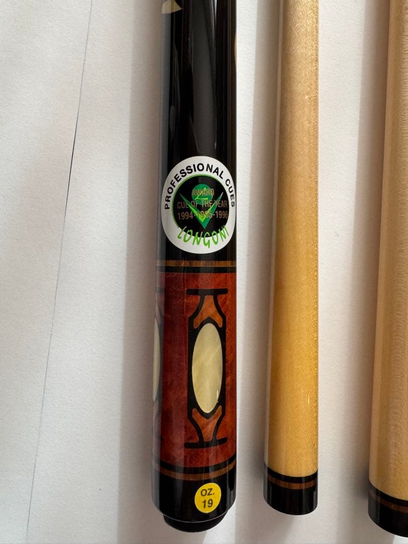 LONGONI ビリヤードキュー（バット＋シャフト2本）