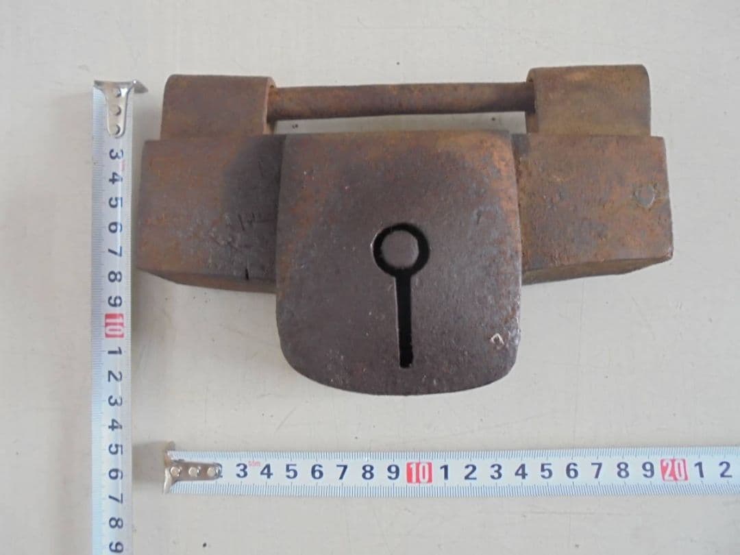 AKa6721　因州住　清久作　日本四大錠の一つ　因幡錠　鍵無し