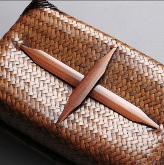 竹製 茶箱 長方形 茶器入れ 収納する 手作り