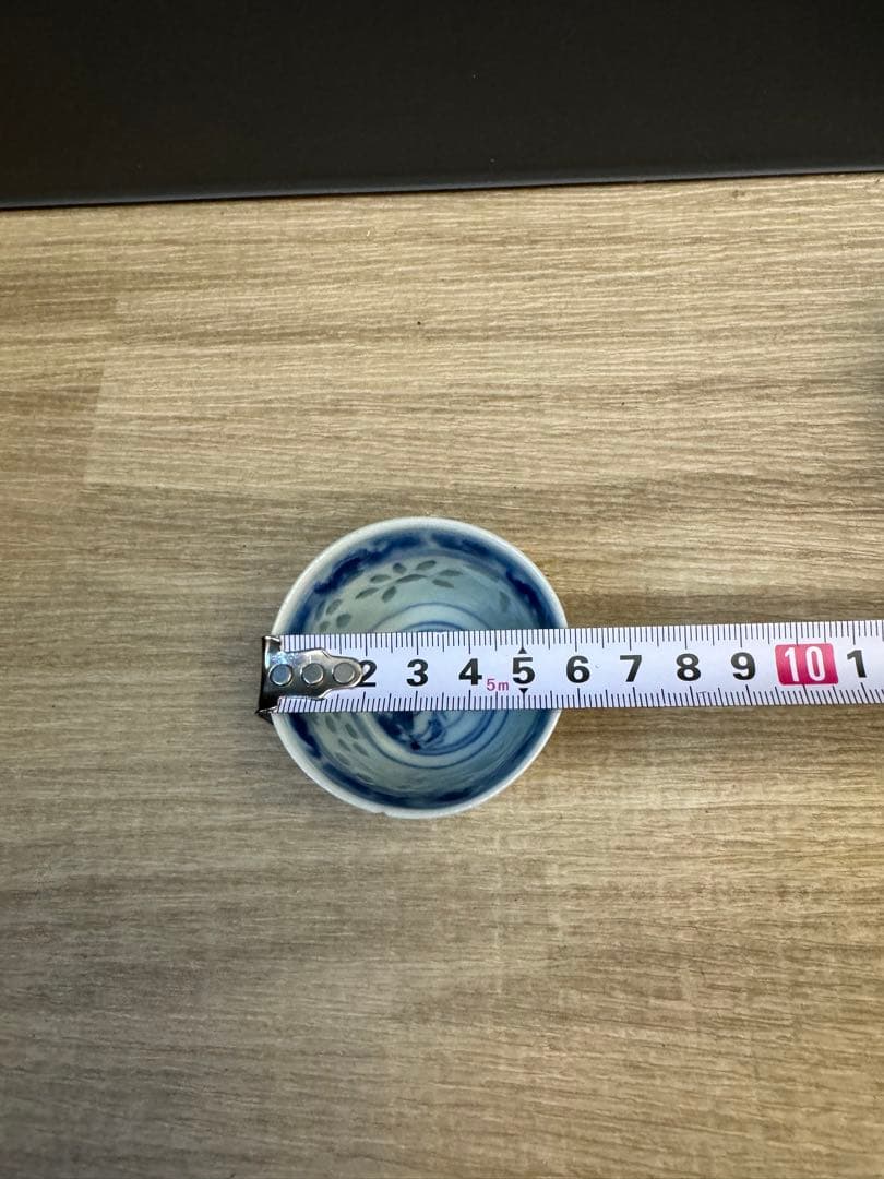 1521 中国骨董　康熙年製銘　染付青花湯呑　3客　時代物