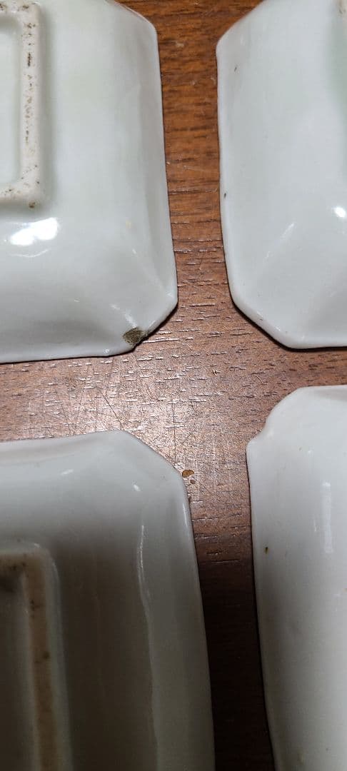 希少　幕末～明治　古伊万里　染付獅子図　手塩皿　角豆皿　豆皿　アンティーク　骨董