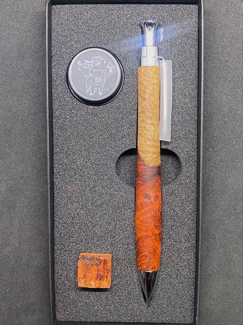 こぶた工房 シャープペンシル 極上花梨紅白 0.5mm