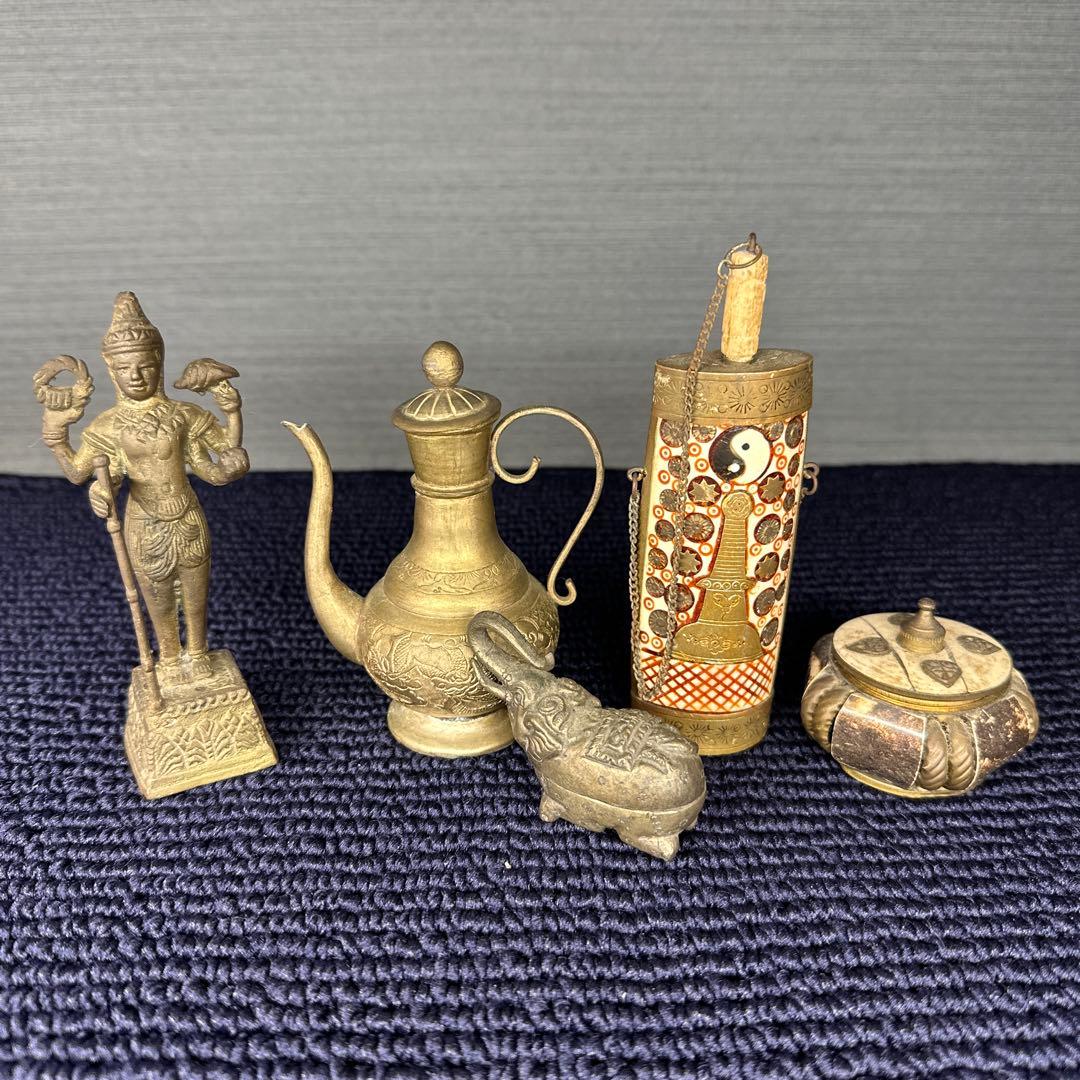 ネパール　置物　小物入れ