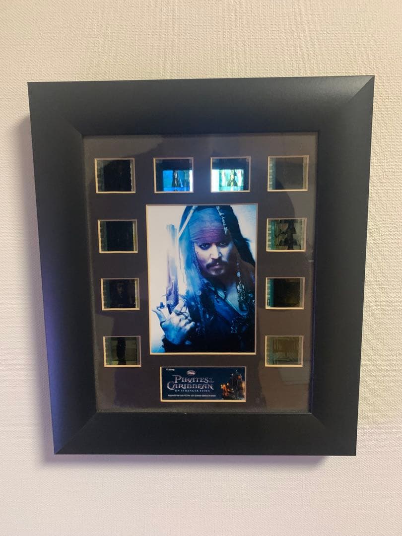 【美品】パイレーツオブカリビアン ジャックスパロウ 映画フィルム パネル