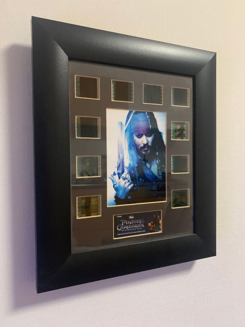 【美品】パイレーツオブカリビアン ジャックスパロウ 映画フィルム パネル