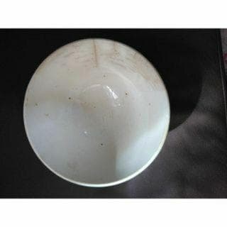 アンティーク　フランス 1900年代　市松模様　カフェオレボウル