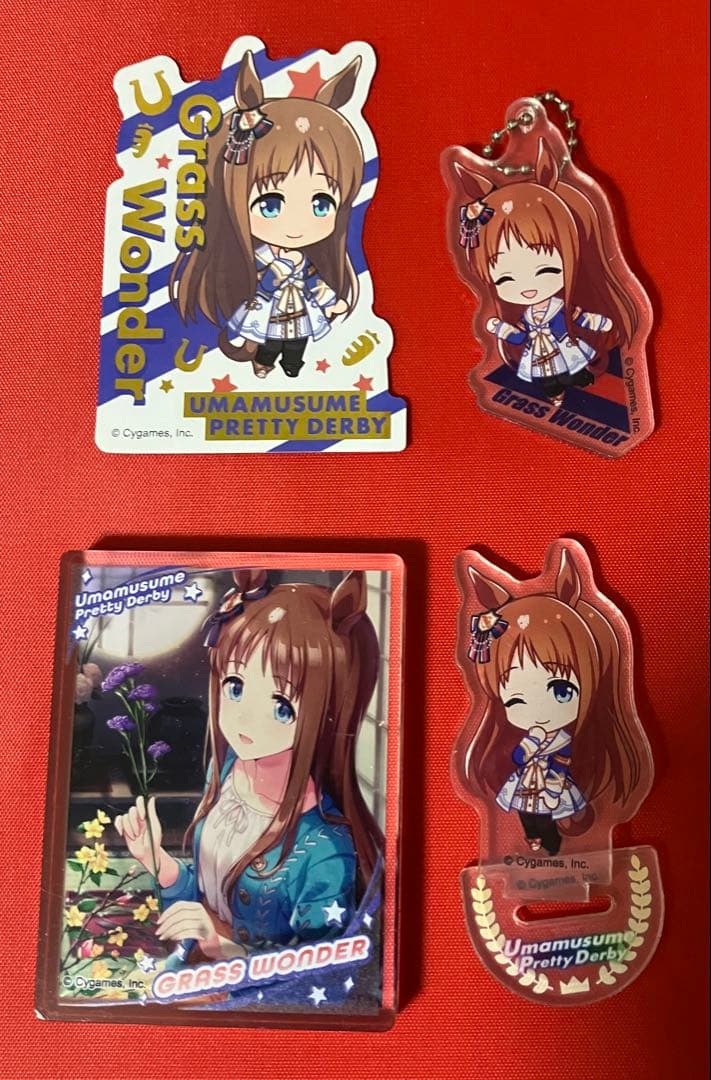 ウマ娘　48種類　ダイソー　セリア　アクリル　スタンド　キーホルダー　ステッカー